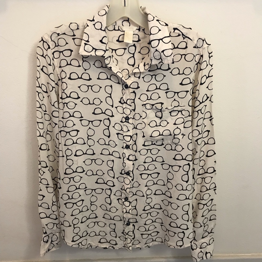 Forever 21 glasses button up
